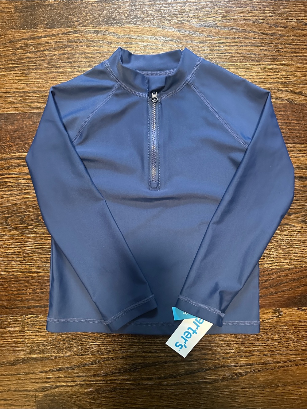 Carter's Navy Blue Long Sleeve Kids Swim Rashguard